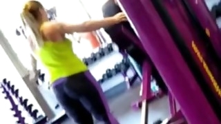 cute chubby great ass working out planet fitness spandex