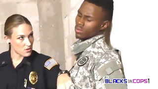black suspect dared to fuck for his freedom